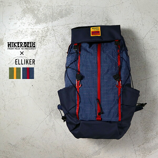 10%OFFクーポン券客体 / エリ鉄道車両 ELLIKER / Cautley / HIKERDELIC x ELLIKER Flap Over Backpack 23L / 34065 / Hikerdelic協調主義 / うしろ側容器に並べる / 雨合羽 / 撥水 / マイコン納める 16in相応う / アウトドア / 山登り / 御祭り / 2026春夏