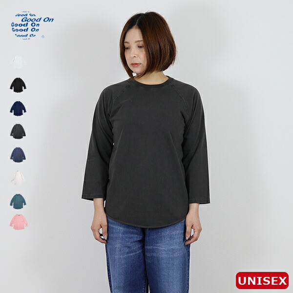 10%OFFクーポン対象 / グッドオン Good On | BASEBALL TEE ベースボールＴシャツ | GOLT-601 | ラグラン 七分袖 ユニセックス アメカジ | 2025春夏 | ネコポス配送