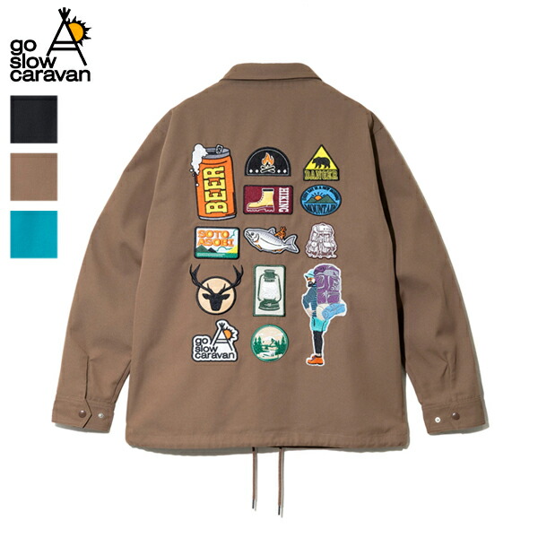 30%OFF / go slow caravan ゴースローキャラバン / T/CキャンバスワッペンコーチJKT / 350230 / アウター / 上衣 / 上衣 / 心地よい / アウトドア / 2025秋冬
