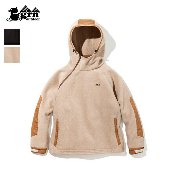 40%OFF / grn outdoor / NETALI HOODY / GO9206F / BLACK / BEIGE / grnアウトドア