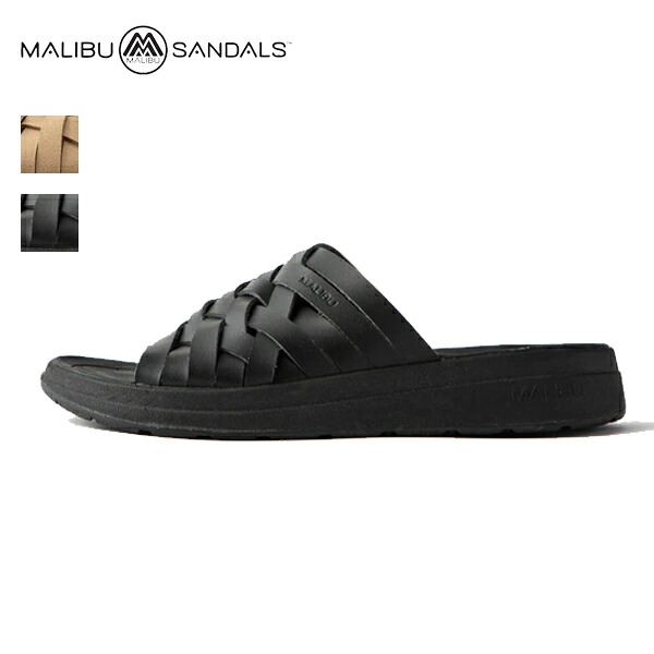 10%OFFクーポン対象 / マリブサンダル MALIBU SANDALS / ZUMA ARTITICAL LEATHER / MS020001 BLACK/BLACK / MS020011 TAUPE/TAUPE / サンダル メンズ レディース ユニセックス ビーガンレザー 編み込み コンフォートサンダル スポーツサンダル シャワーサンダル / 2026春夏｜one&rsquo;s daily life