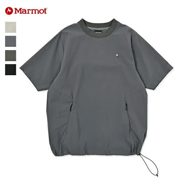 マーモット Marmot / MMT Light 4way Woven S/S ライトフォーウェイ ウーブンショートスリーブ / MTSS26MTP016 / ユニセックス / Tシャツ 半袖 ストレッチ 撥水 軽量 / 2026春夏 / ネコポス配送