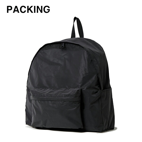 10%OFFクーポン対象 / パッキング PACKING / BLACK REFLECTIVE BACK PACK ブラックリフレクティブバックパック / PA-057 / リュック / 反射材 / 夜間 / アウトドア / デイリーユース / シンプル / 2025秋冬