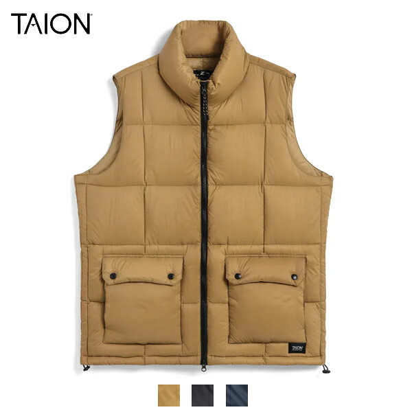 20%OFFクーポン対象 / タイオン TAION / マウンテン パッカブル ボリュームダウンベスト / TAION-002VZMT / パッカブル / メンズ / 2024秋冬｜one&rsquo;s daily life
