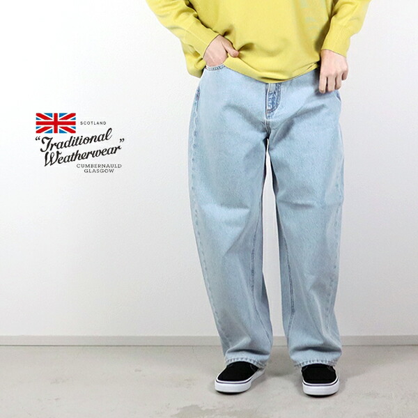 10%OFFクーポン対象 / Traditional Weatherwear トラディショナルウェザーウェアー / UNIONSLACKS 303D ユニオン スラック 303D / L261CIFPT0309EI / ブリーチ加工 / テーパードパンツ / シンプル / レディース / 2026春夏