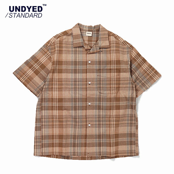 30%OFF / UNDYED STANDARD アンダイドスタンダード / MADRAS CHECK S/S SHIRT / UNS25SSH015 / 半袖 シャツ / オープンカラー / チェック柄 / ユニセックス / 2025春夏