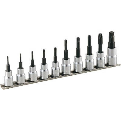 ＴＯＮＥ(トネ) HTX310H トルクスソケットセット いじり防止タイプホルダー付 10pcs