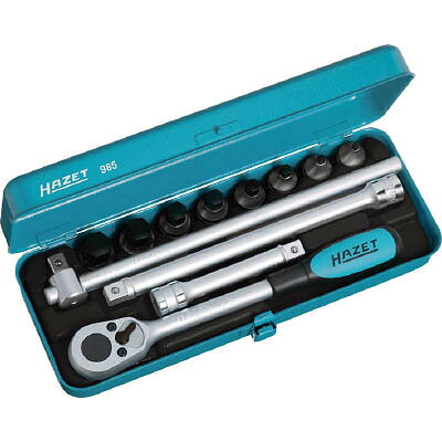 ハゼット(HAZET) 985 ヘキサゴンソケットレンチセット 差込角12.7mm|ワンズマート店