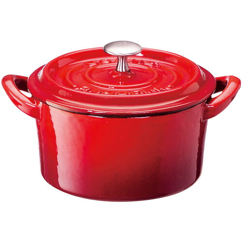 イシガキ産業 ボンボネール ココット IH対応 両手鍋 20cm 3630 レッド 3630|ワンズマート店