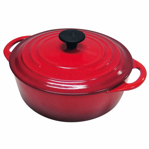 最安挑戦！-ル・クルーゼ(LE CREUSET) ココット ロ•ンド IH対応 両手鍋