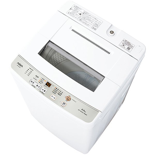 大特価放出！ 人気ブランド多数対象 アクア AQUA AQW-S6M-W ホワイト 全自動洗濯機 上開き 洗濯6kg mieten-ffm.de mieten-ffm.de