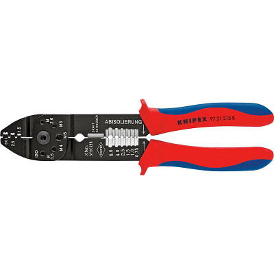 クニペックス(ＫＮＩＰＥＸ) 9721-215B 圧着ペンチ 215mm