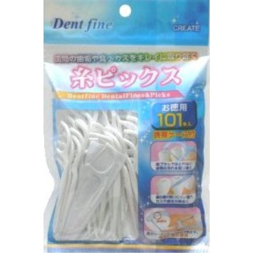 クリエイト デントファイン 糸ピックス 101本入り画像