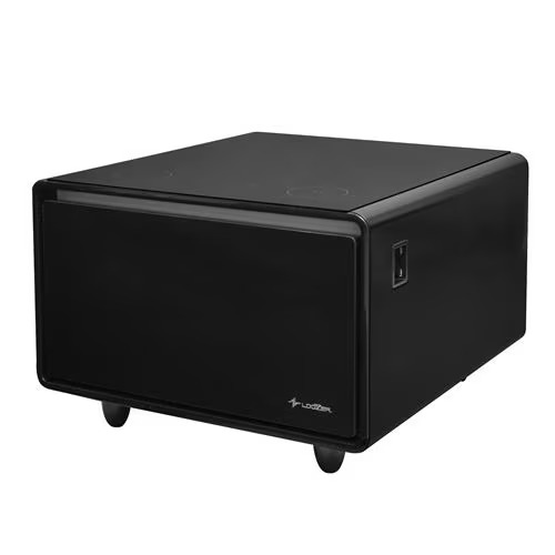 LOOZER ルーザー LOOZER SMART TABLE STB65 BLACK ワイヤレス充電 1ドア冷蔵庫付テーブル 65L STB65BK