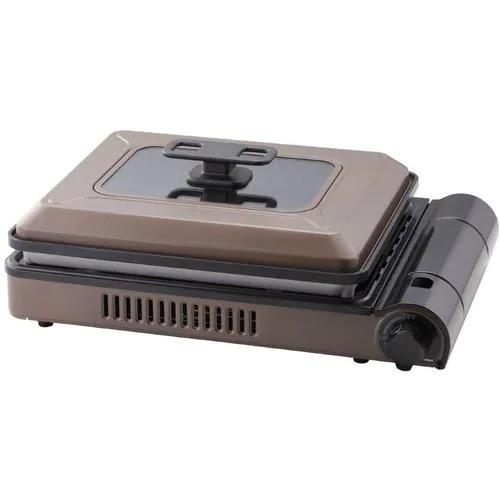 【長期保証付】イワタニ Iwatani CB-GHP-B ブラウン カセットガスホットプレート 焼き上手さんβ CBGHPB