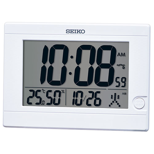 セイコー SEIKO SQ447W 白 電波掛置兼用時計 SQ447W