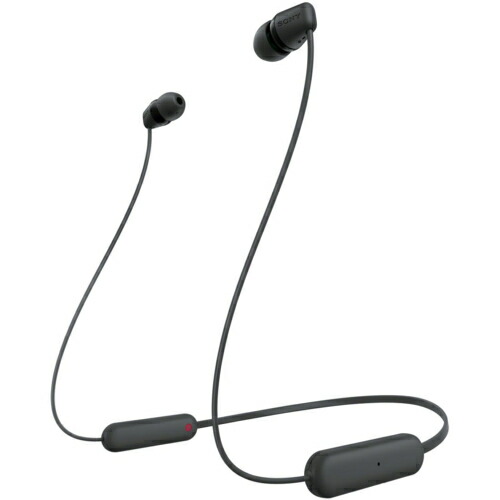 ソニーWI-C100(B)_(ブラック)_ワイヤレスステレオヘッドセット