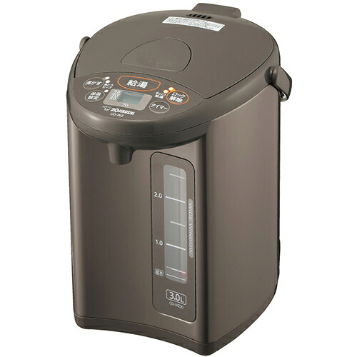 象印 ZOJIRUSHI CD-WZ30-TM メタリックブラウン マイコン沸とう 電動ポット 容量3.0L 700W CDWZ30TM|ワンズマート店