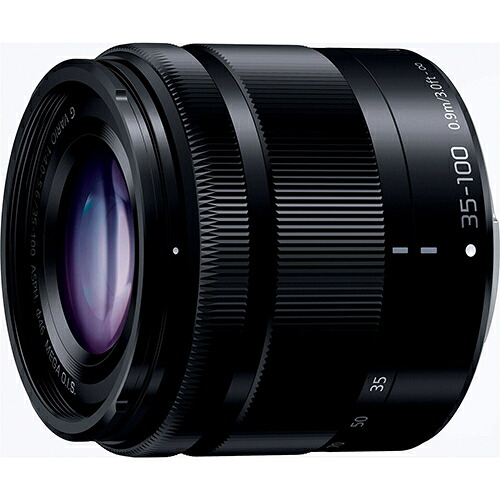【長期保証付】パナソニック(Panasonic) LUMIX G VARIO 35-100mm/F4.0-5.6 ASPH./MEGA O.I.S H-FS35100-K(ブラック) マイクロフォーサーズマウント 望遠ズームレンズ
