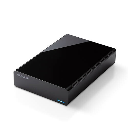 エレコム(ELECOM) ELD-HTV060UBK ブラック HDD 外付けハードディスク 6TB ファンレス静音設計 ラバーフット付|ワンズマート店