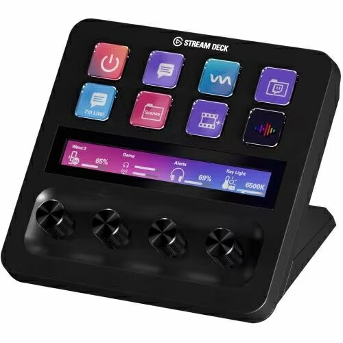 エルガト Elgato(エルガト) Stream Deck + Elgato ブラック タッチパネル付き 10GBD9911 10GBD9911