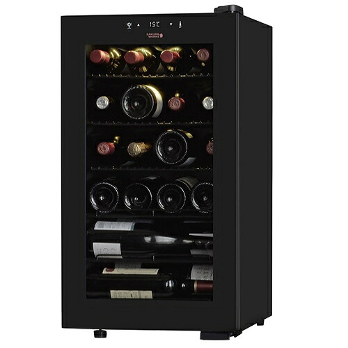 【設置＋長期保証】さくら製作所 SB22 ブラック ZERO CLASS Smart ワインセラー 55L 22本収納 右開き