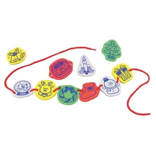 楽天市場】EVAクリスマスひもとおし 1個入 / ひもとおし 紐 指先 集中