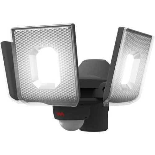 ムサシ(musashi) LED-RC830 5W×3灯スライド型LED充電式センサーライト