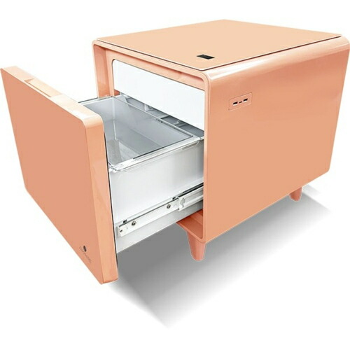 【設置】SAPPHIRE(サファイア) SAPPHIRE by LOOZER SMART TABLE STB30 APRICOT 冷蔵庫付きスマートテーブル 1ドア30L