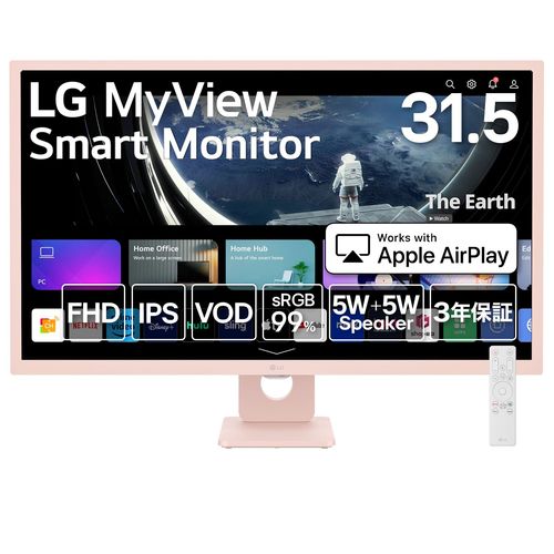 楽天市場】LG スマートモニター 32SR73U-W/LG MyView Smart Monitor