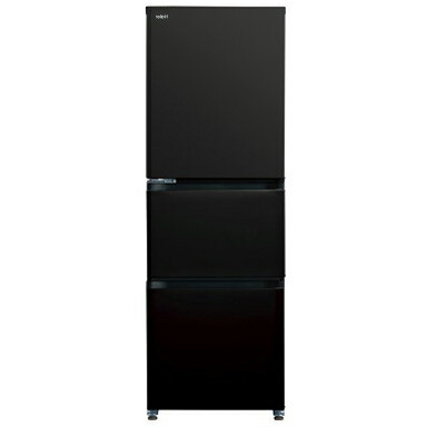 【標準設置料金込】ハイアール Haier JR-CV29C-K チャコールブラック SLIMORE 3ドア冷蔵庫 右開き 286L 幅540mm JRCV29CK