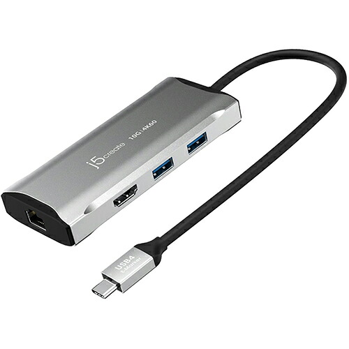 j5create JCD392 あき場所薄墨色 USB3.2 Gen2 4K60 6インチ1マルチアダプタ JCD392 PCソフト-その他