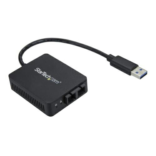 StarTech(スターテック) US1GA30SXSC ﾌﾞﾗｯｸ USB 3.0 - 光ファイバー変換アダプタ 1000Base-SX 2芯SCコネクタ