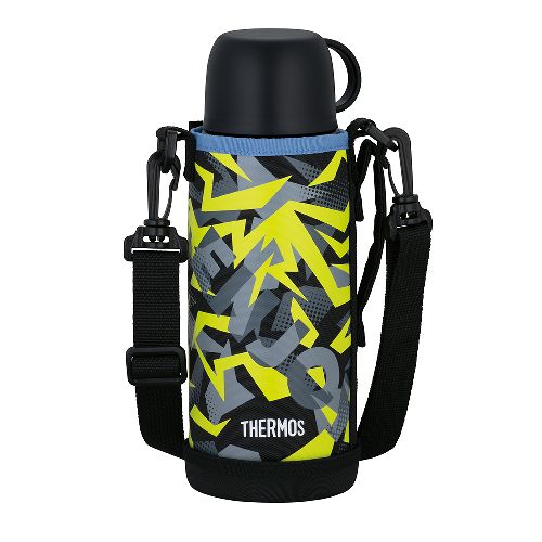サーモス(THERMOS) FJJ-802WF-BKY ブラックイエロー 真空断熱2ウェイボトル 0.8L