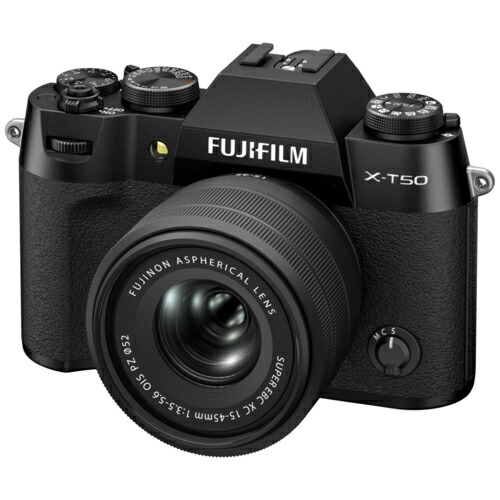 【長期保証付】富士フイルム(FUJIFILM) X-T50B ブラック XC15-45mmF3.5-5.6 OIS PZレンズキット ミラーレス一眼カメラ 日英2か国語モデル X-T50LK1545BJP 127,156円