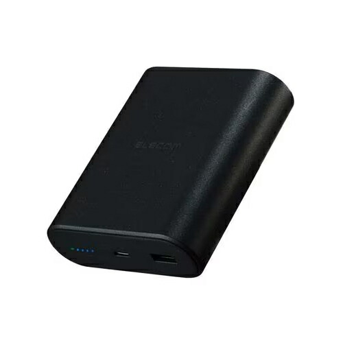 エレコム(ELECOM) DE-C55L-9000BK ブラック モバイルバッテリー 9000mAh スマホ・タブレット等対応 ナトリウムイオン電池 PD最大45W出力対応