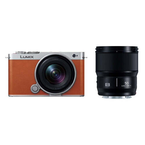 【長日月5年引きうける付】パナソニック(Panasonic) LUMIX S9 DC-S9W-D キャメルオレンジ デジタル一眼写真器 ダブルレンズキット カメラ・ビデオカメラ・光学機器-デジタルカメラ
