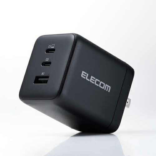 エレコム(ELECOM) ACDC-PD104100-BK 黒いこと 申し受ける器 PD 100W PPS相応う USB-C USB-A GaN IIやとい入れる MacBook スマホ相応う 経口避妊薬相応う 充電器-電池