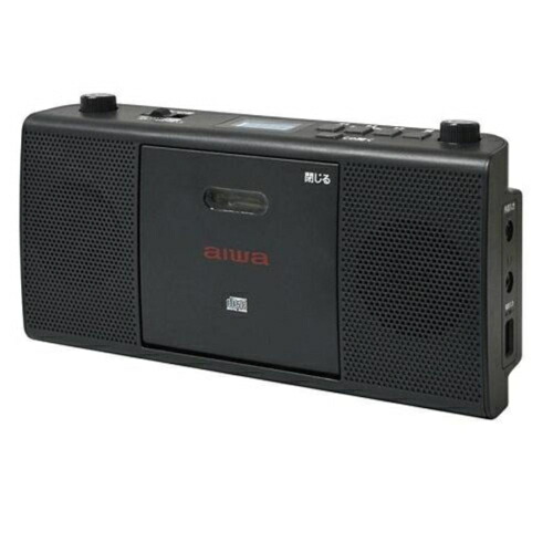 AIWA(アイワ) GAA4-RCD0001BK ブラック スリム縦型ラジオCDプレイヤー
