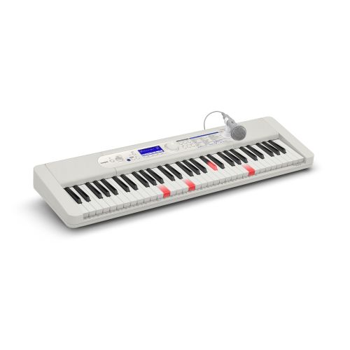 【長期保証付】CASIO(カシオ) LK-540WE ホワイト Casiotone 光ナビゲーションキーボード 61鍵盤 200曲内蔵 選べる充実のダウンロード曲｜ワンズマート店