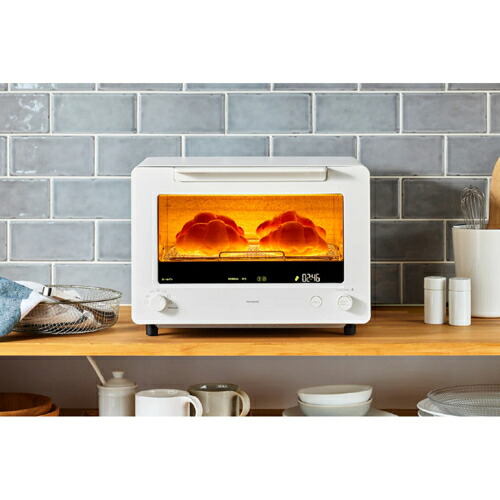 ツインバード(TWINBIRD) TS-D487W（ホワイト) 匠ブランジェトースター PLUS オーブントースター 4枚焼き リベイク 世界一のパン職人と共同開発