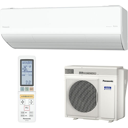 【標準工事費込】パナソニック(Panasonic) エアコン 20畳用 6.3kW パナソニック Eolia エオリア CS-LV636D2-W クリスタルホワイト 電源200V