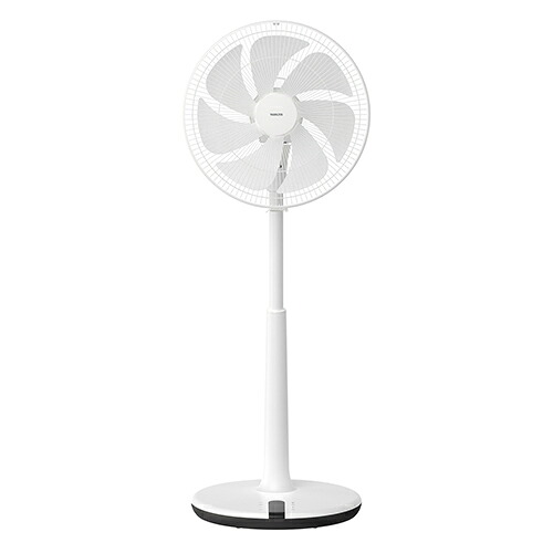 【長期保証付】山善(YAMAZEN) RHX-BED035 W 35cmDCハイリビング扇風機 温度センサー搭載 7枚羽根 リモコン付 風量12段階節電・電気代対策 心地よい風|ワンズマート店