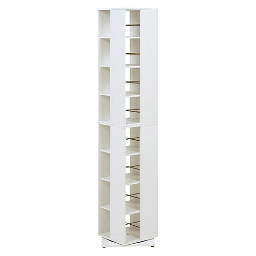 萩原 RCC-1025WH ホワイト 回転コミックラック RCC1025WH[代引不可]｜ワンズマート店
