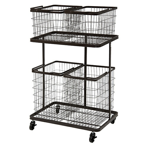 萩原 KR-3946DBR ダークブラウン ランドリーラック KR3946DBR[代引不可]｜ワンズマート店