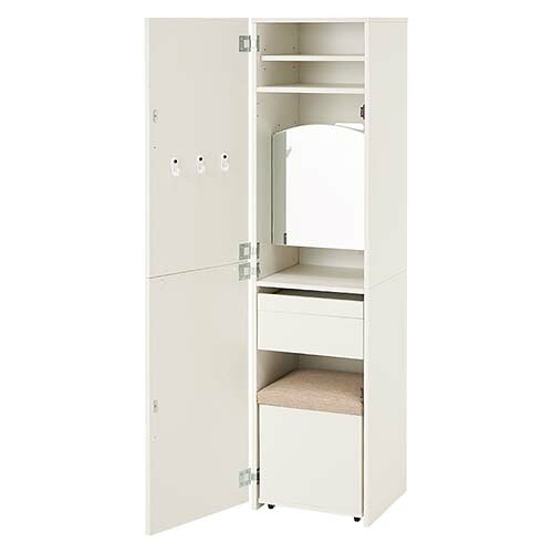 萩原 RD-1195WH ホワイト 姿見ドレッサー RD1195WH[代引不可]｜ワンズマート店