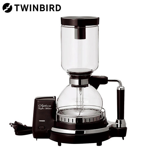 TWINBIRD　 サイフォン式コーヒーメーカー ブラウン Amazon | TWINBIRD サイフォン式コーヒーメーカー ダーク