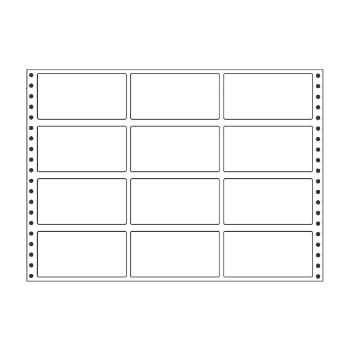 ラベルシール MT14F タックシール (連続ラベル) レギュラータイプ 500折 【代引不可】 【送料無料（一部地域除く）】
