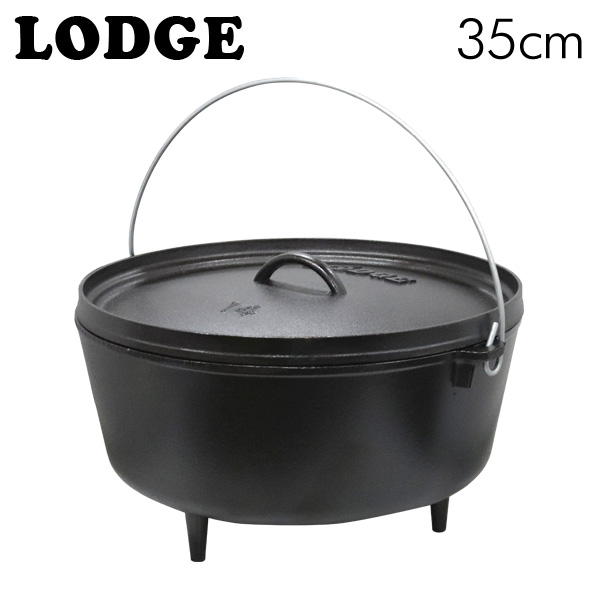 Lodge L10DCO3 Cast Iron Deep Camp Dutch Oven  