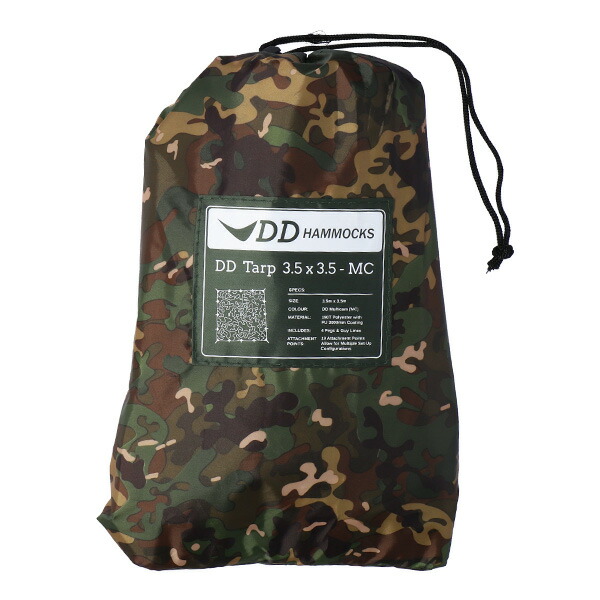 大幅値下げランキング DDハンモック 送料無料 タープ 防水 Tarp マルチカム DD キャンプ Hammocks 一部地域除く 3.5m コンパクト  日よけ DDタープ 日除け 3.5×3.5 アウトドア アウトドア